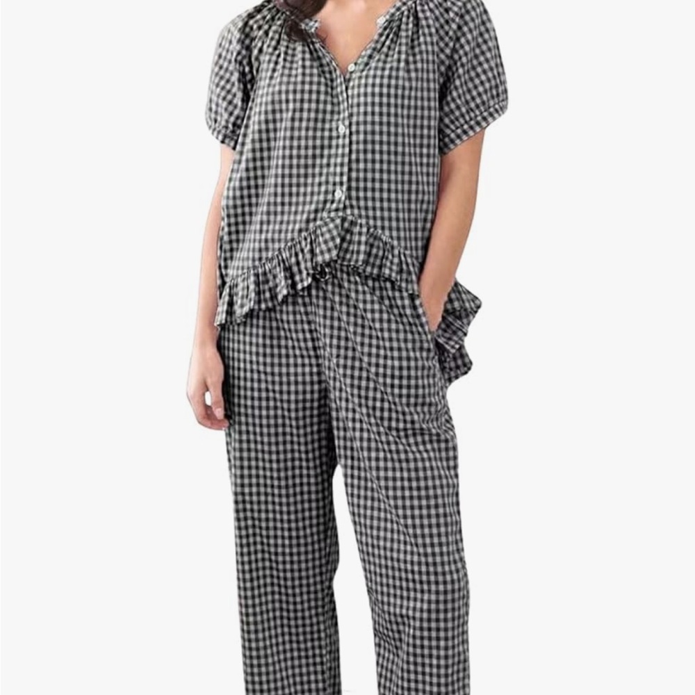 Checkered Pajama Set
